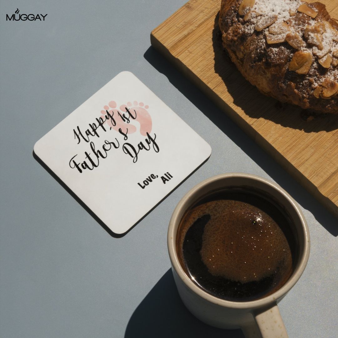 First Father's Day Coaster