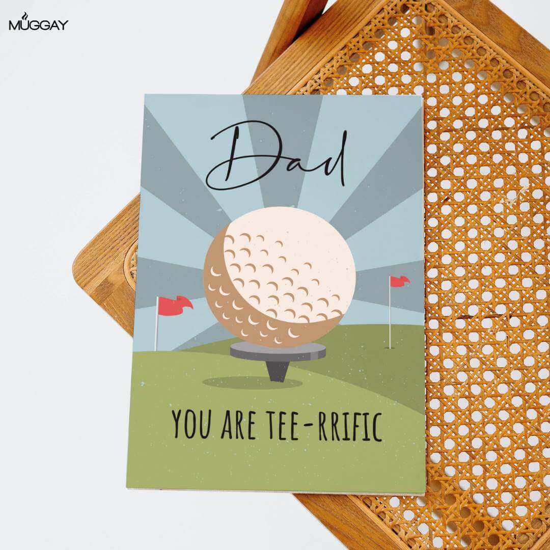 Teerrific Golf Themed Father's Day Card
