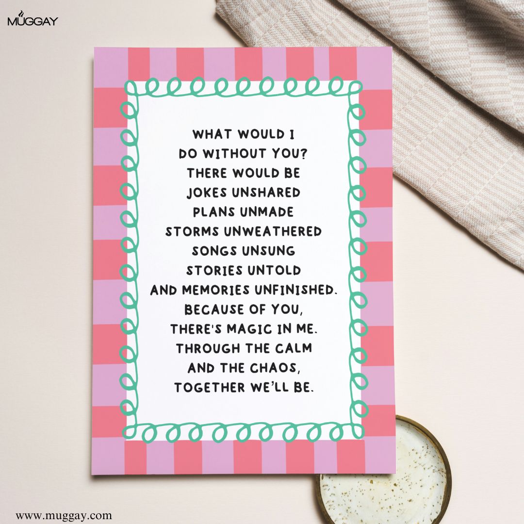What Would I Do Without You  | Valentine's | Couples Cards What Would I Do Without You  | Valentine's | Couples Cards