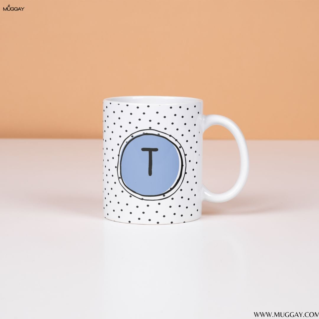 Polka Dot Alphabet Mugs | Valentines | Couples Polka Dot Alphabet Mugs | Valentines | Couples