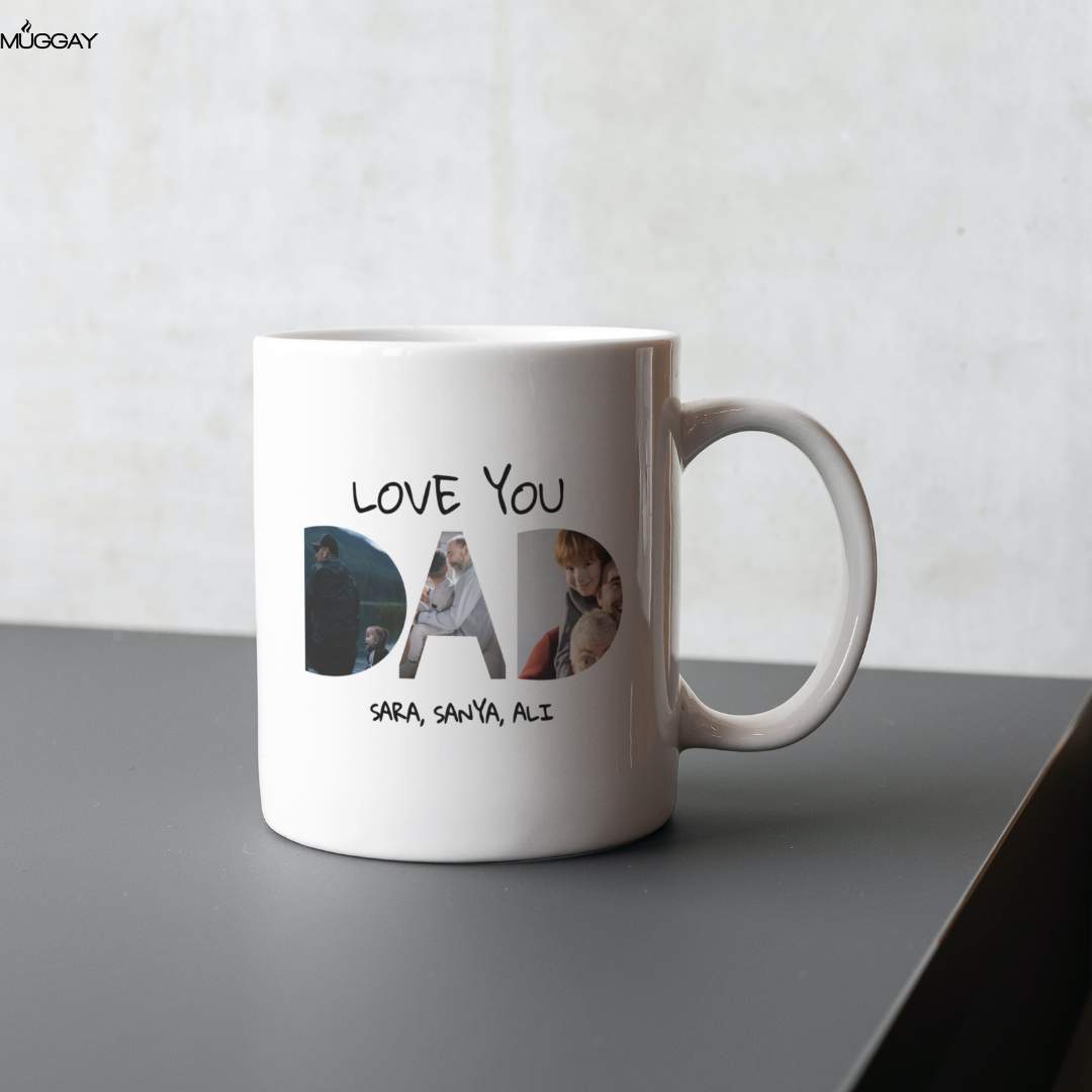 Love you Dad Picture Mug for Father Love you Dad Picture Mug for Father