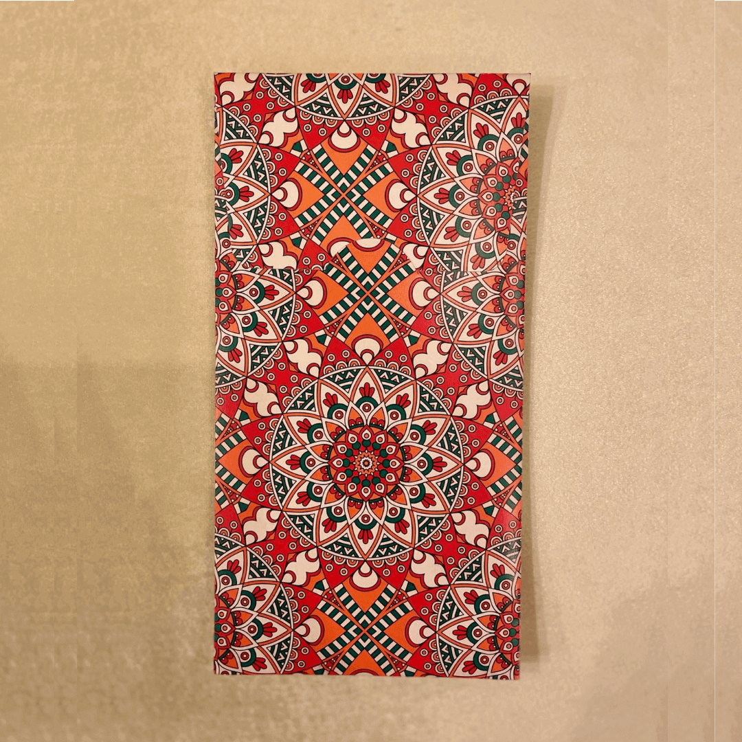 Red Mandala Eidi Envelope Red Mandala Eidi Envelope