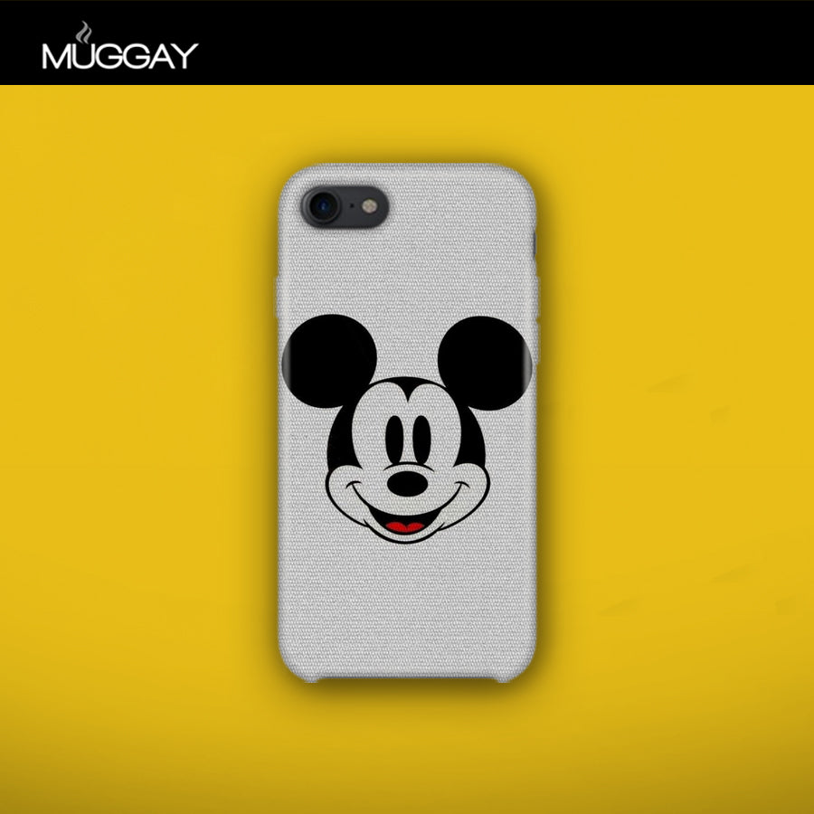 Mobile Covers - Mickey Mouse with grey background