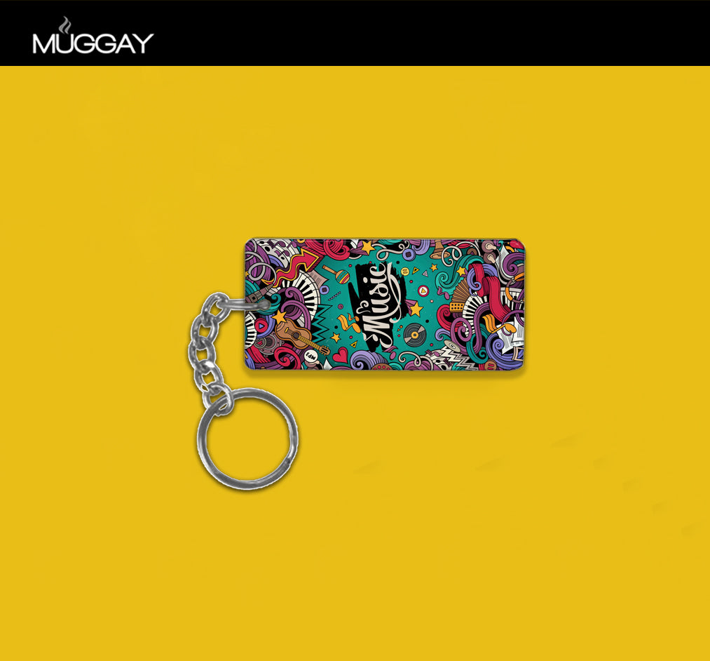 Metal Key-Chains - Music Metal Key-Chains - Music