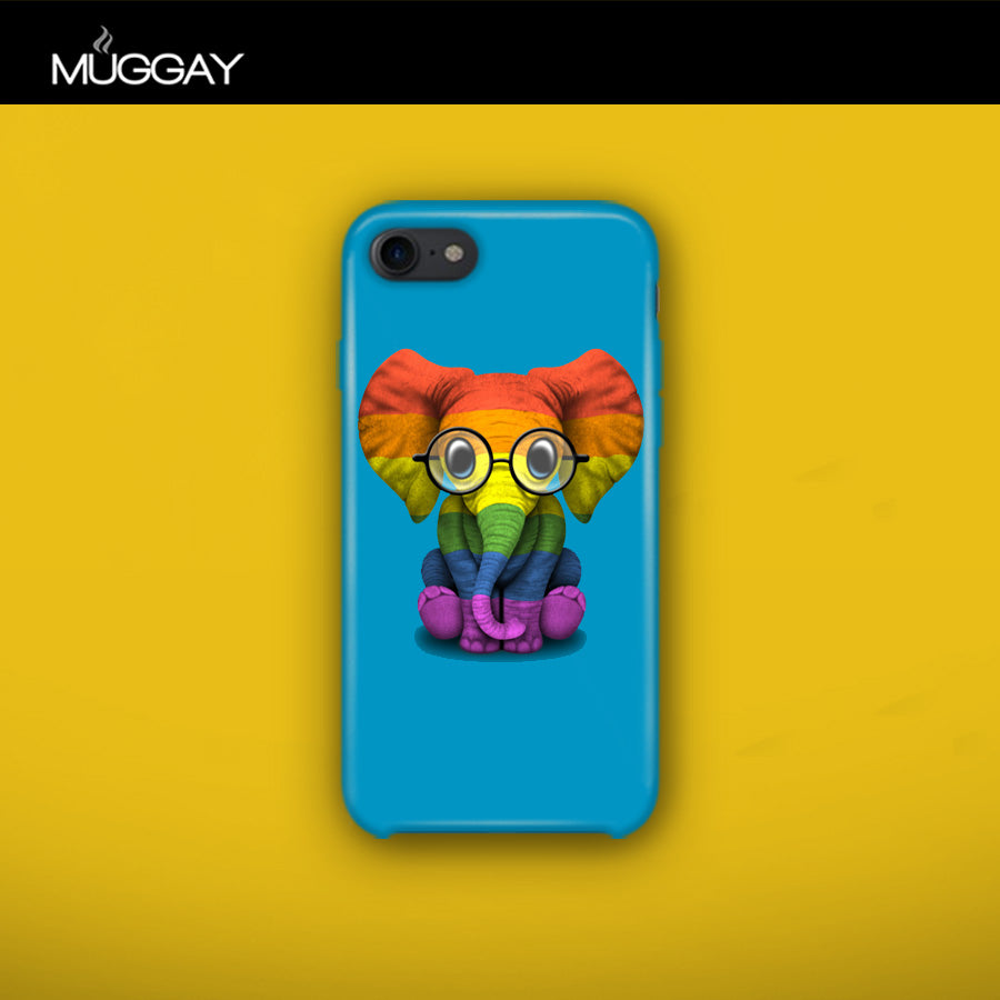 Mobile Covers - Cute Colorful Elephant Mobile Covers - Cute Colorful Elephant
