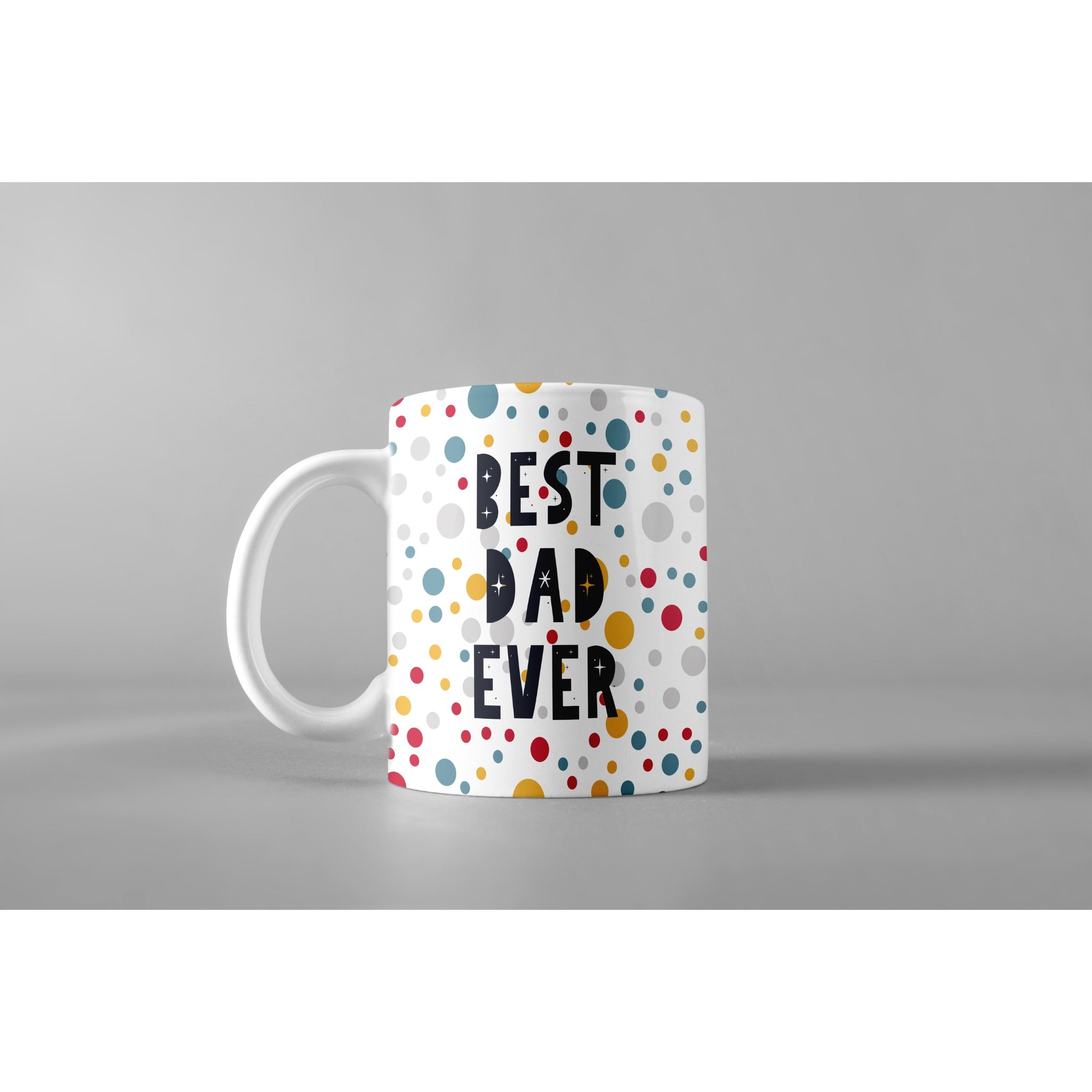 Best dad ever polka dots-- Mugs for Father