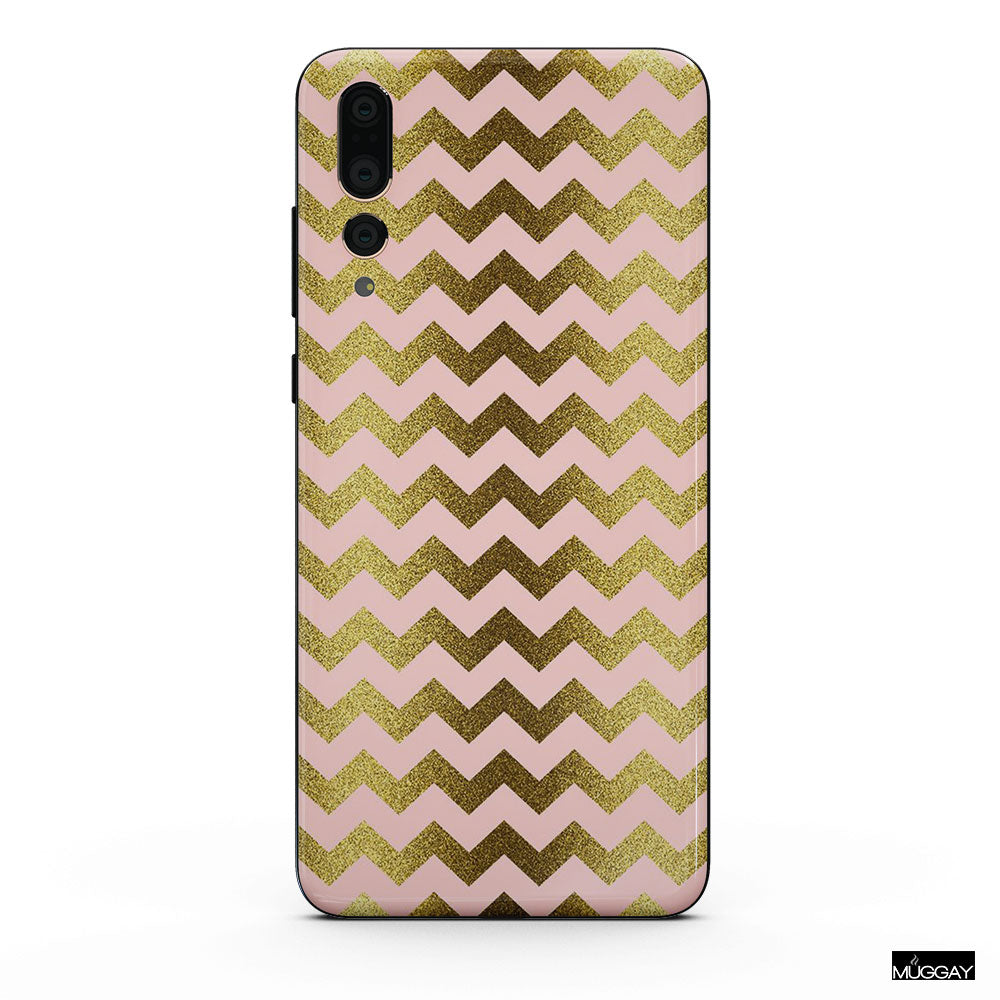 Mobile Covers - Gold chevron