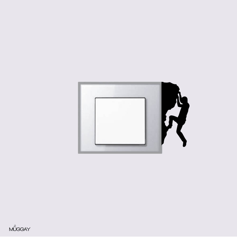climber switch decal - Sticker
