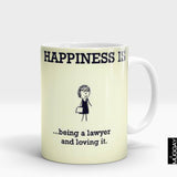 'Happiness is Being a Lawyer' Mug