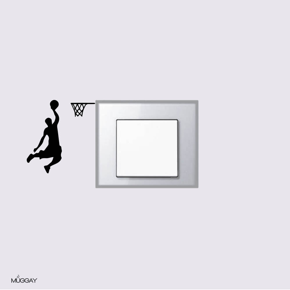 Basketball dunk switch decal - Sticker Basketball dunk switch decal - Sticker