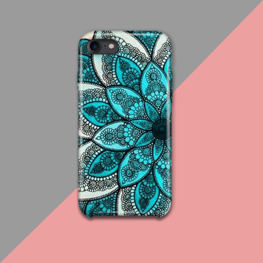 BLUE FLOWER MED Pattern Design Phone Case - Muggay.com - Mugs - Printing shop - truck Art mugs - Mug printing - Customized printing - Digital printing - Muggay 