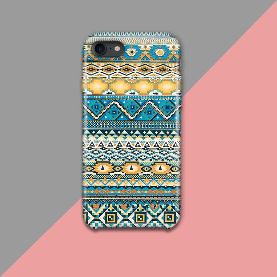 Glossy Blue and white Pattern Design Phone Case
