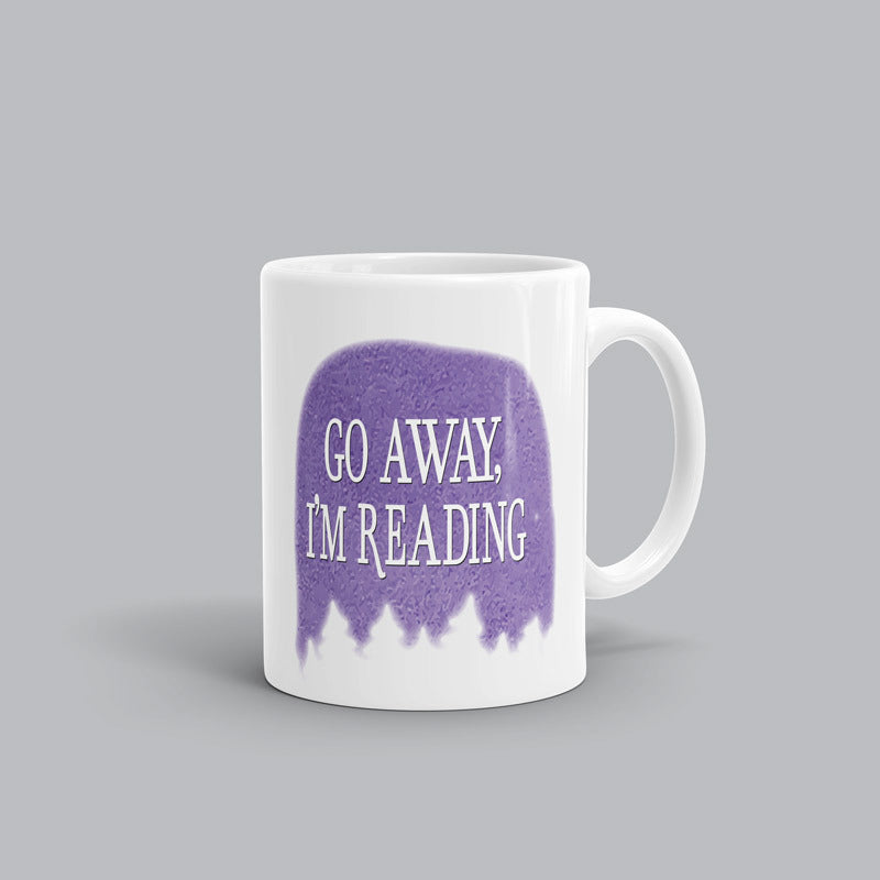 Go away, I'm reading Book Mug Go away, I'm reading Book Mug