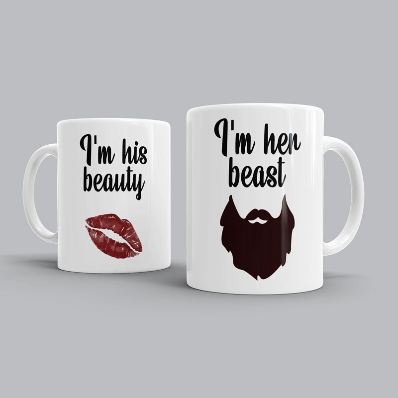 Beauty & Beast Couple Mugs