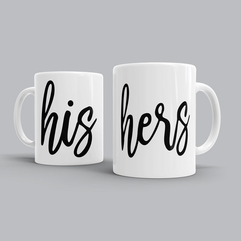 His Hers Couple Mugs