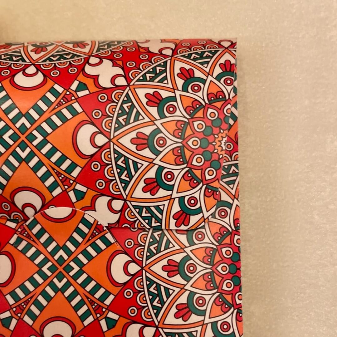 Red Mandala Eidi Envelope Red Mandala Eidi Envelope