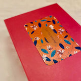 Pink Gift Box, Orange Motif