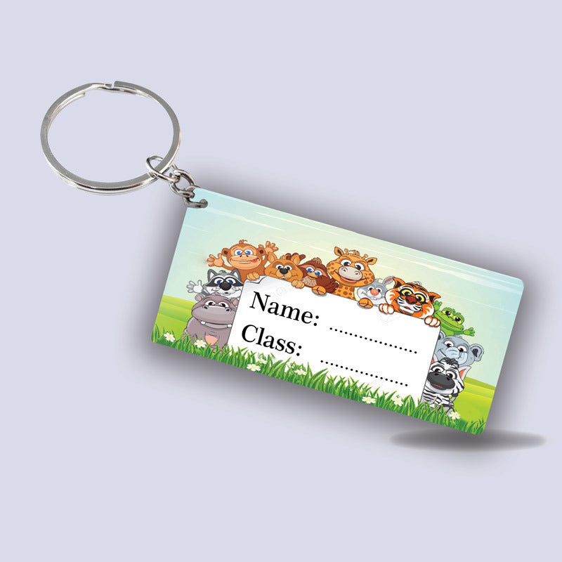 Animals School Keychain Animals School Keychain