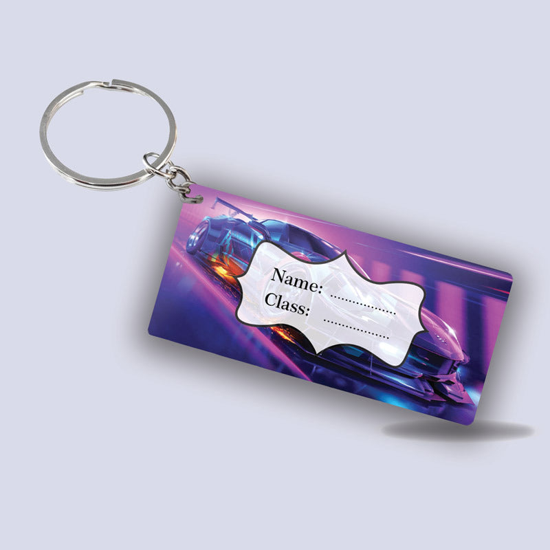 Cars School Keychain