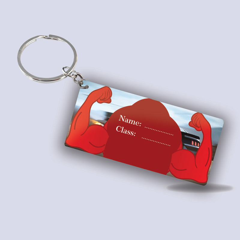Muscles School Keychain
