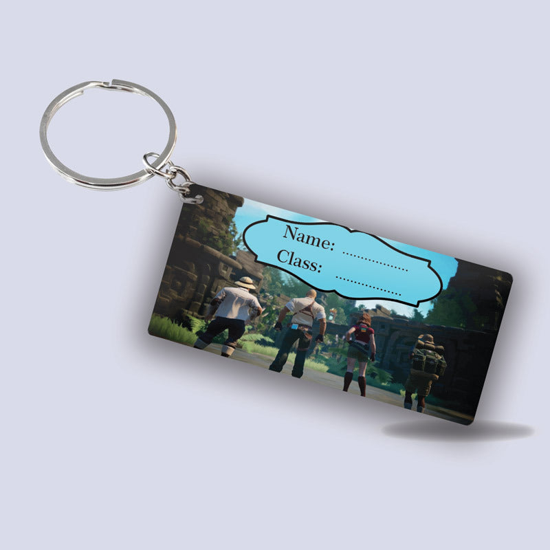 Fighter's Back School Keychain