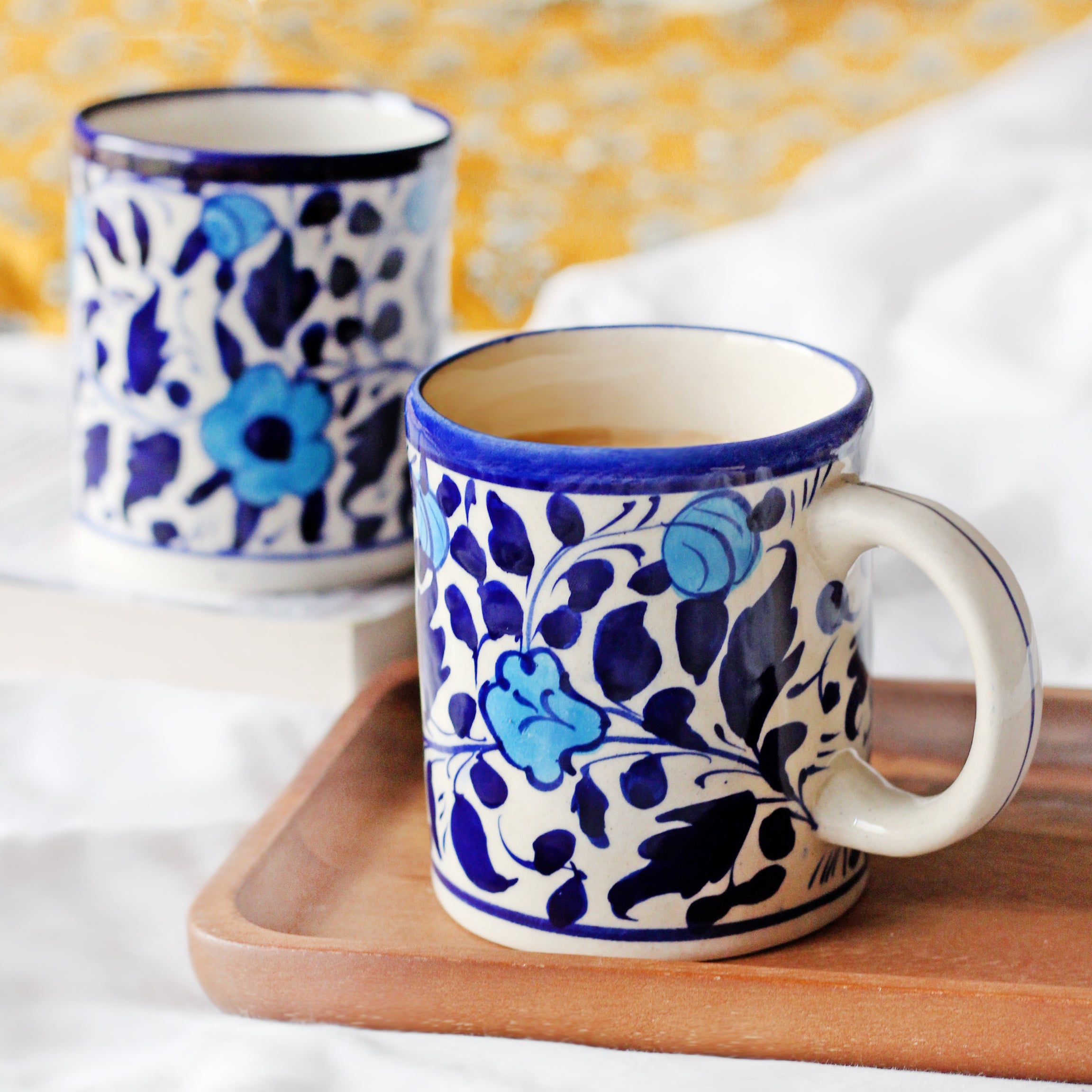 Blue Flowers, Blue Leaves