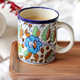 Colored Flowers, Green&Brown Leaves