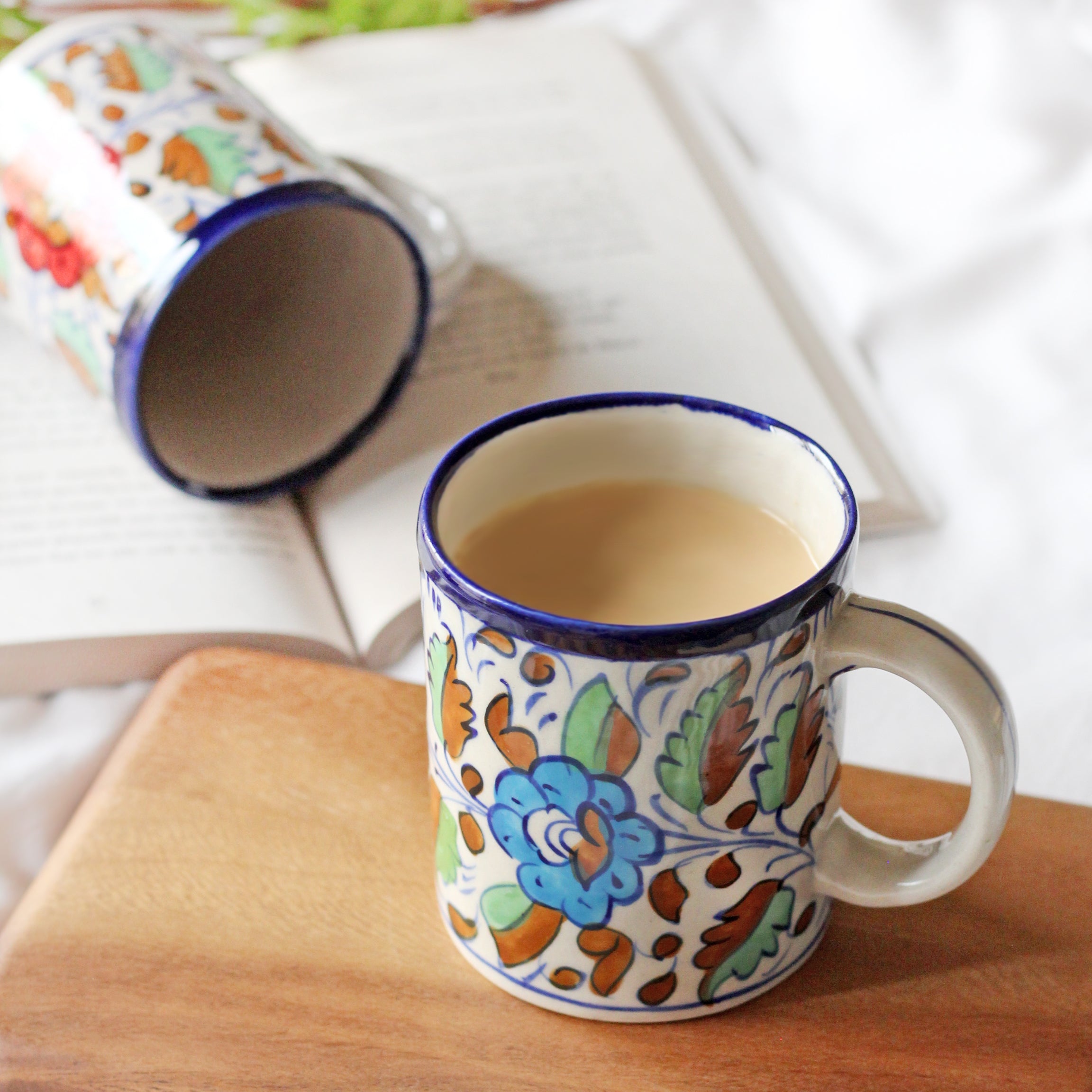 Colored Flowers, Green&Brown Leaves Colored Flowers, Green&Brown Leaves