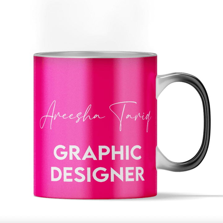 Pink Magic name and Permanent Designation Magic Mug
