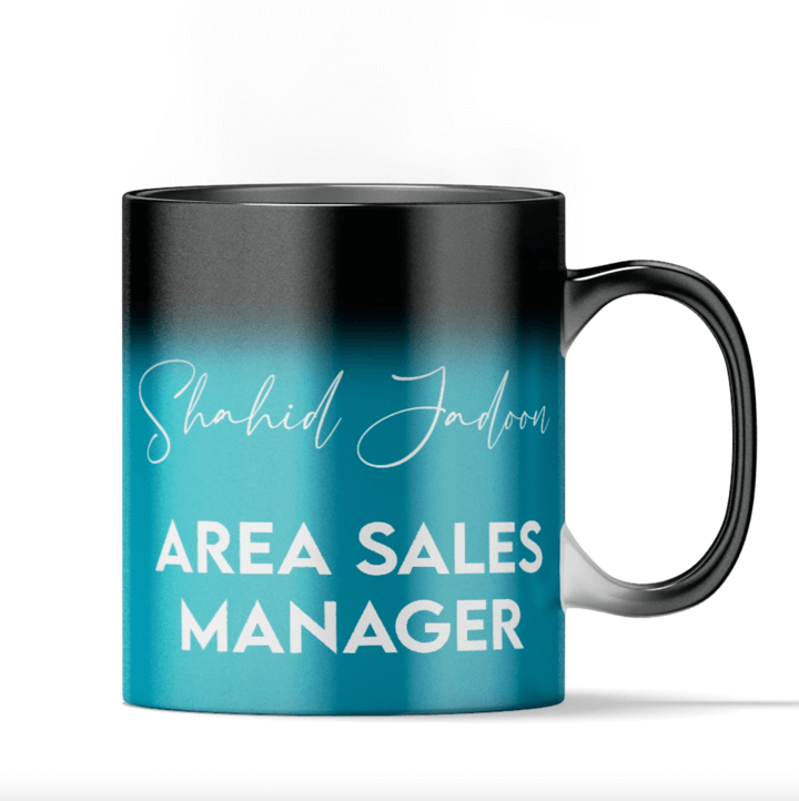 Blue Magic name and Permanent Designation Magic Mug