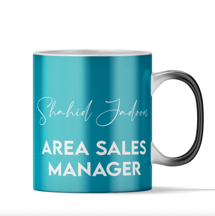 Blue Magic name and Permanent Designation Magic Mug