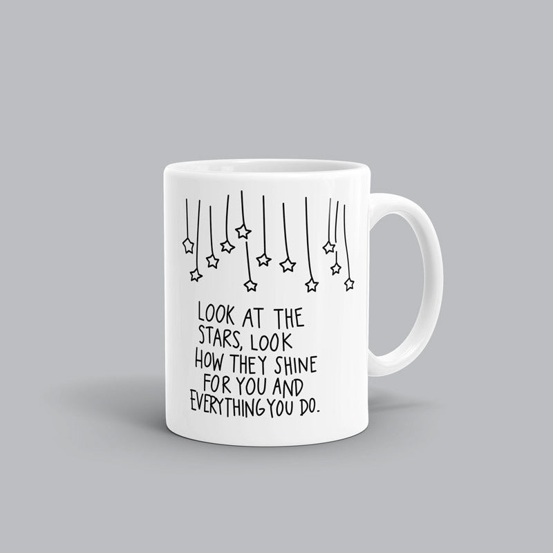 Look at the stars (Yellow) Song mug