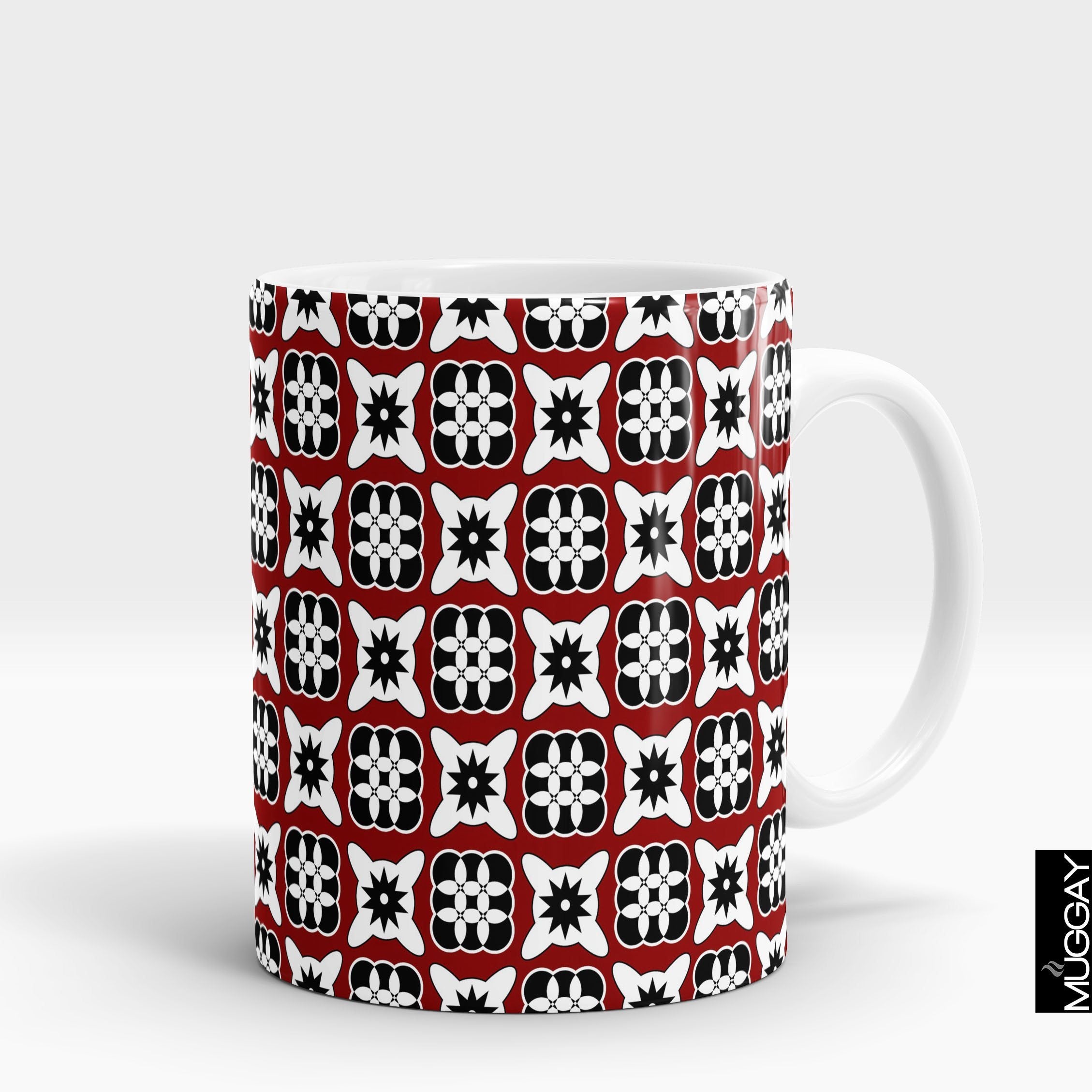 Ajrak Mug - aj2 Ajrak Muggay.com white