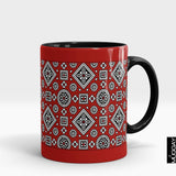 Ajrak Mug - aj3 Ajrak Muggay.com black