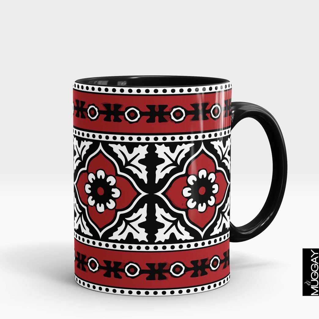 Ajrak Mug - aj4 Ajrak Muggay.com black  Ajrak Mug - aj4 Ajrak Muggay.com black