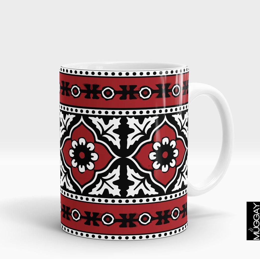 Ajrak Mug - aj4 Ajrak Muggay.com white