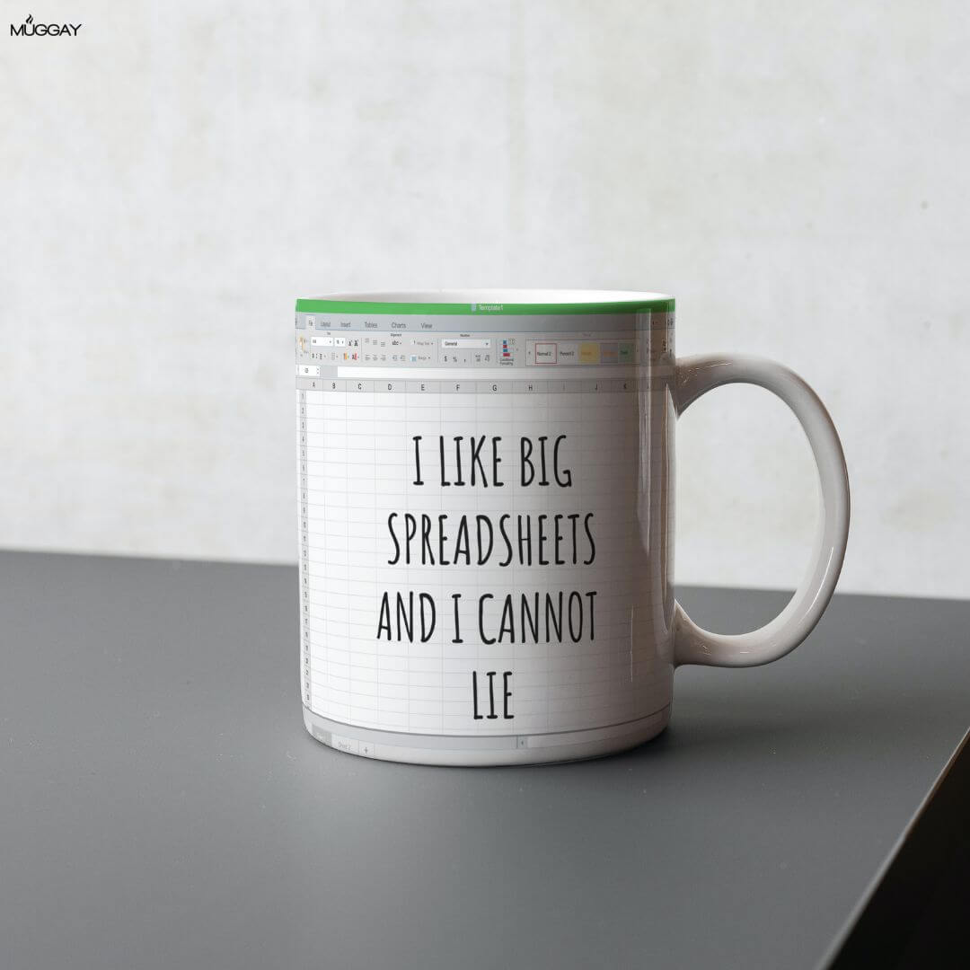 I like big spreadsheets Corporate Mug