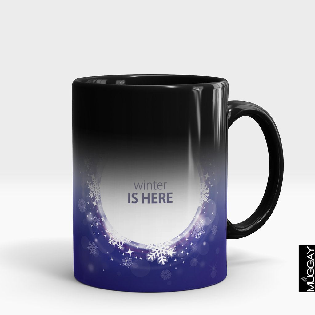 'Winter Is Here Snowflake' Winter Mug
