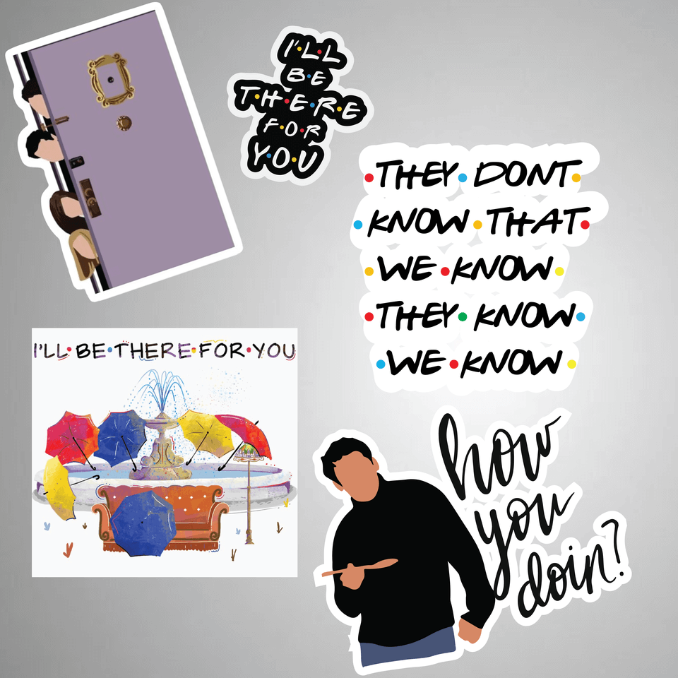 Friends' Sticker Pack of 5 Friends' Sticker Pack of 5