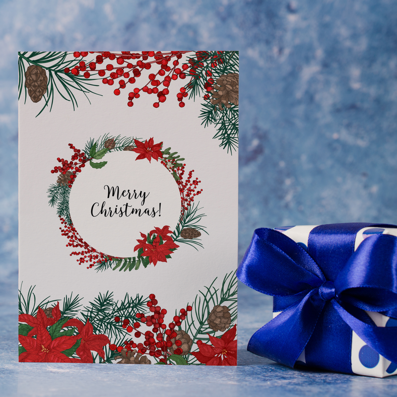 Merry Christmas Red Card