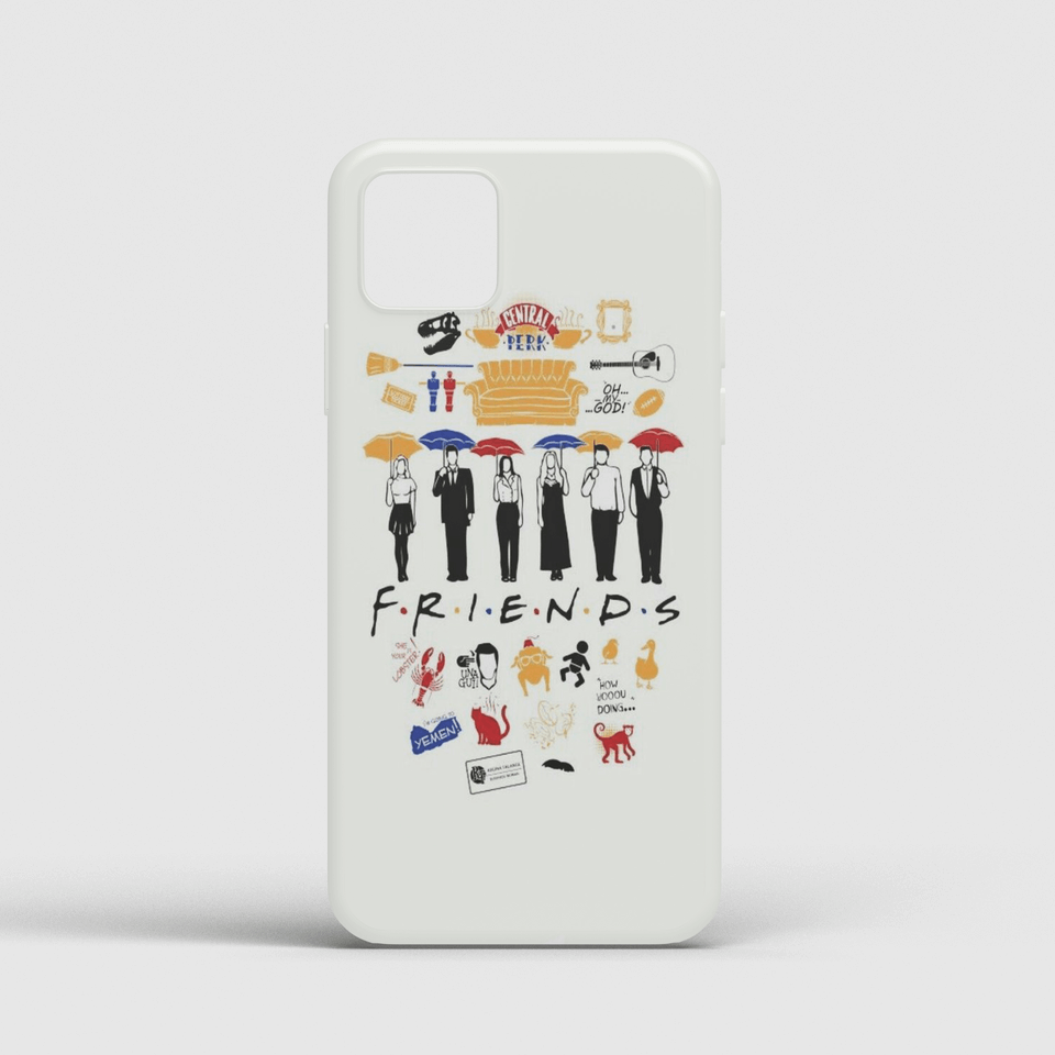 F.R.I.E.N.D.S White Phone Cover F.R.I.E.N.D.S White Phone Cover