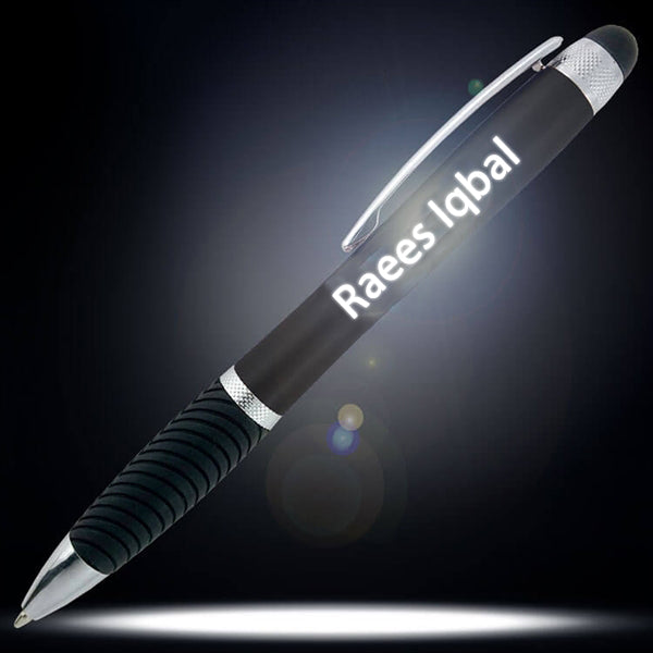 Metal pen with light-up Name