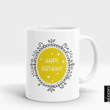 'Happy Birthday Motif' Mug