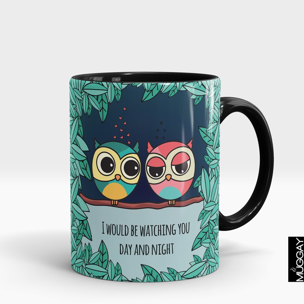 Magic  'I Would Be Watching You Day & Night' Valentines Mug