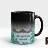 'I Would Be Watching You Day & Night' Valentines Mug