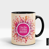 'I Love You to the Moon & Back' Valentines Mug