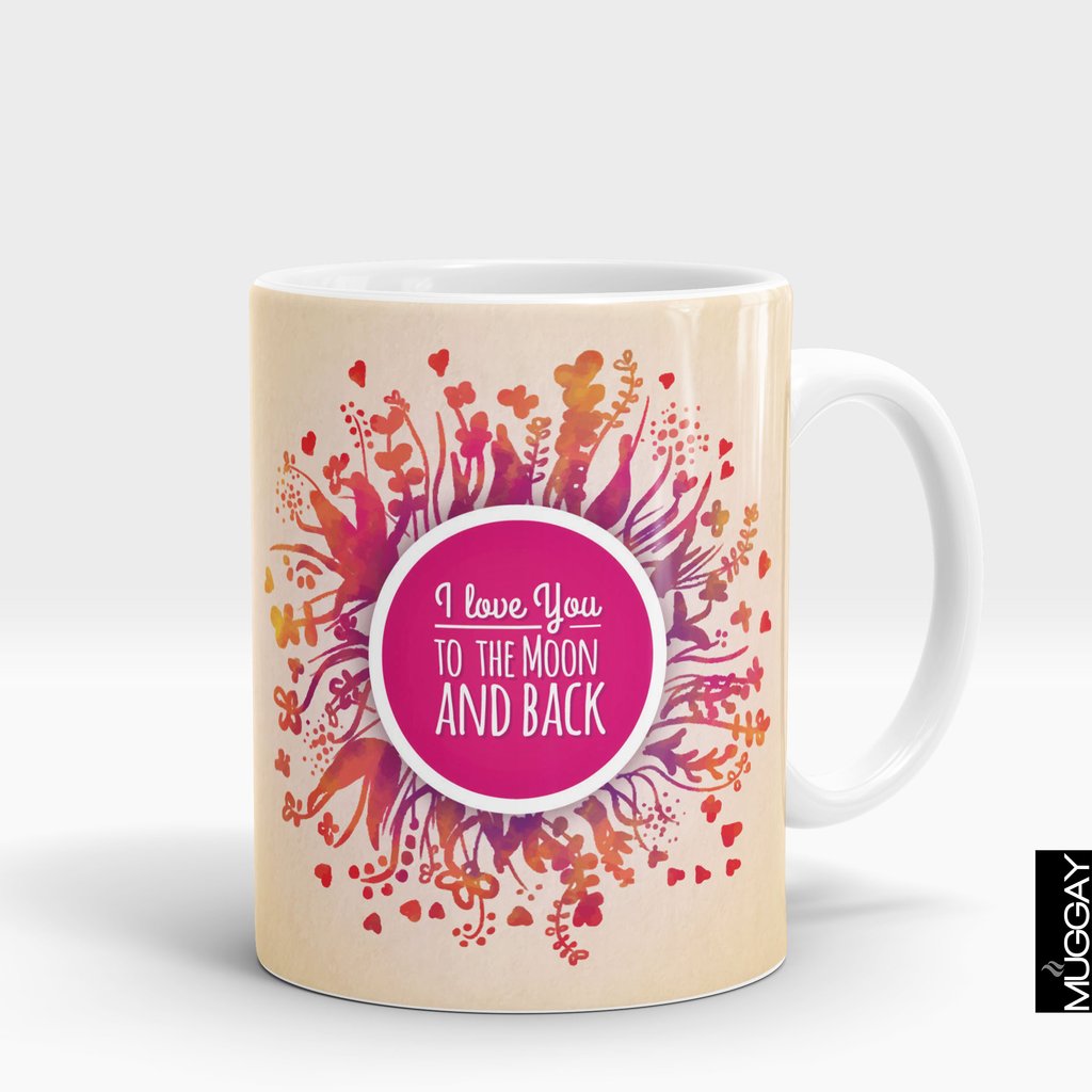 'I Love You to the Moon & Back' Valentines Mug