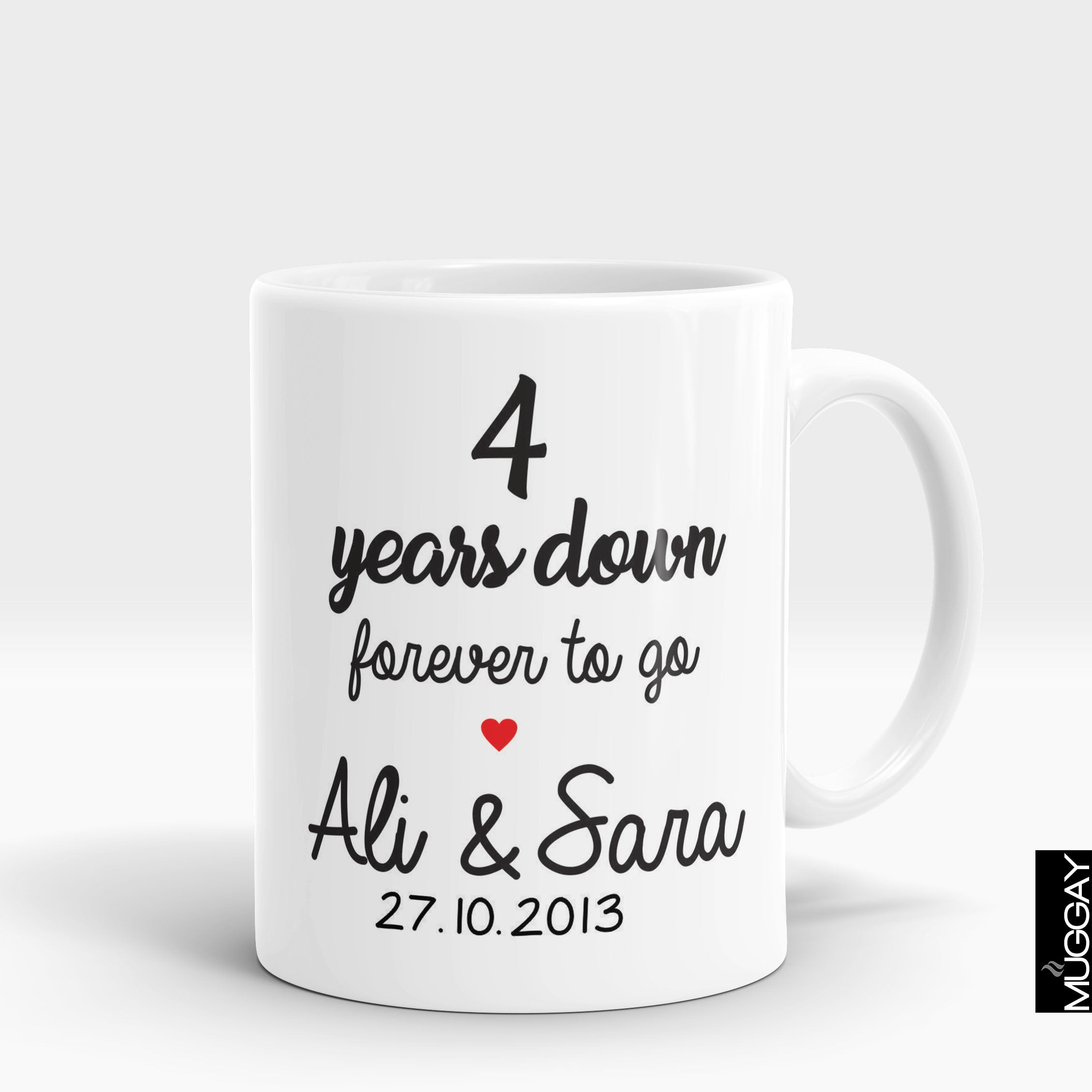 Anniversary Mug - 1 - Muggay.com - Mugs - Printing shop - truck Art mugs - Mug printing - Customized printing - Digital printing - Muggay 