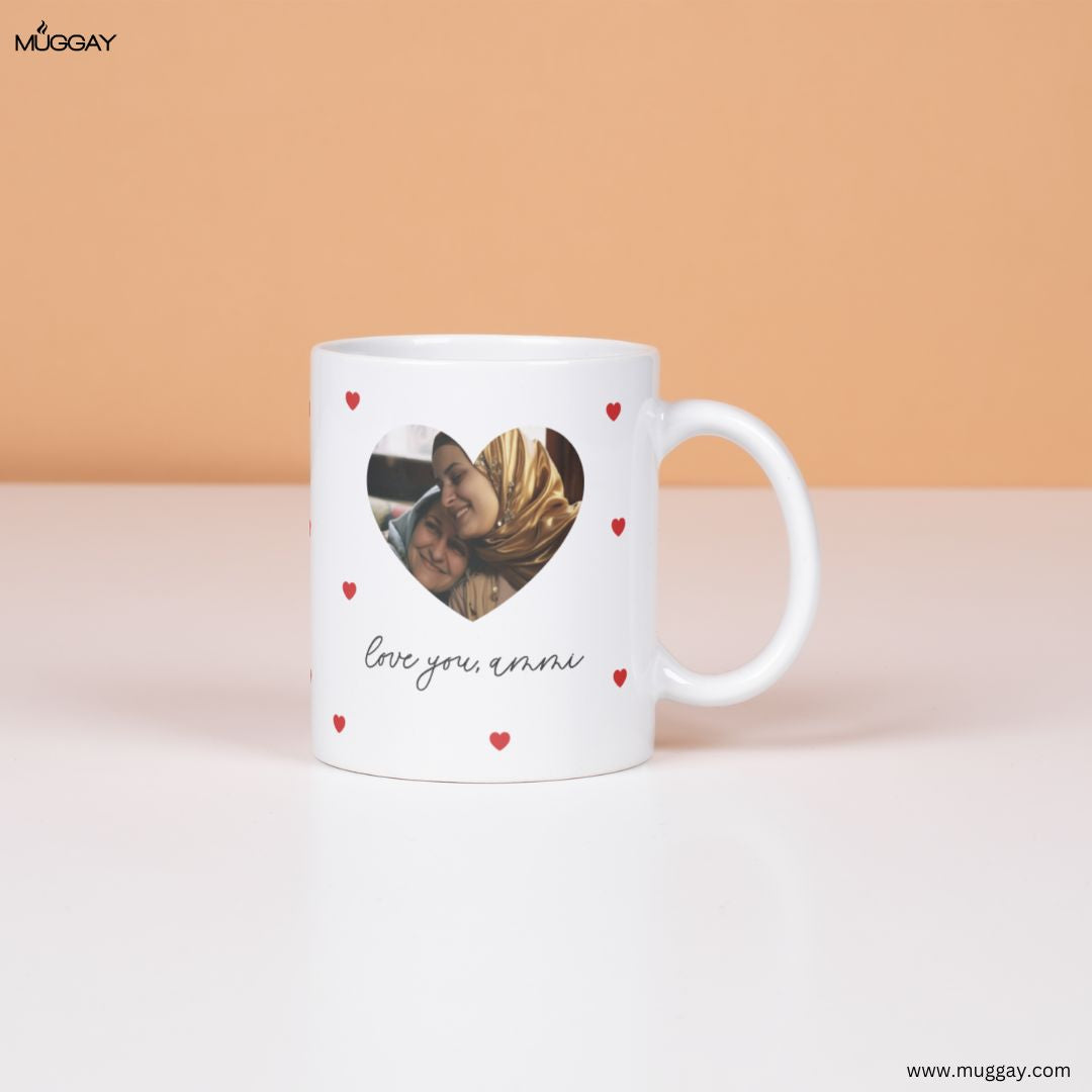Love you Ammi Heart Picture Mug | Mother's Day Mugs