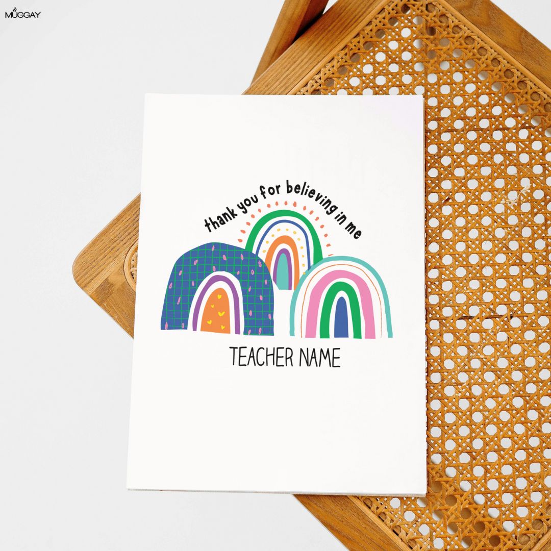 Personalized Believing In Me | Cards for Teachers
